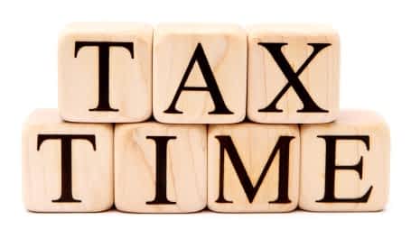 Wooden blocks tax time