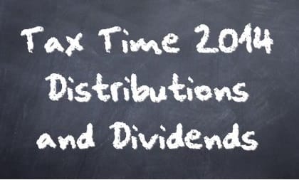Dividends & Distributions Chalkboard